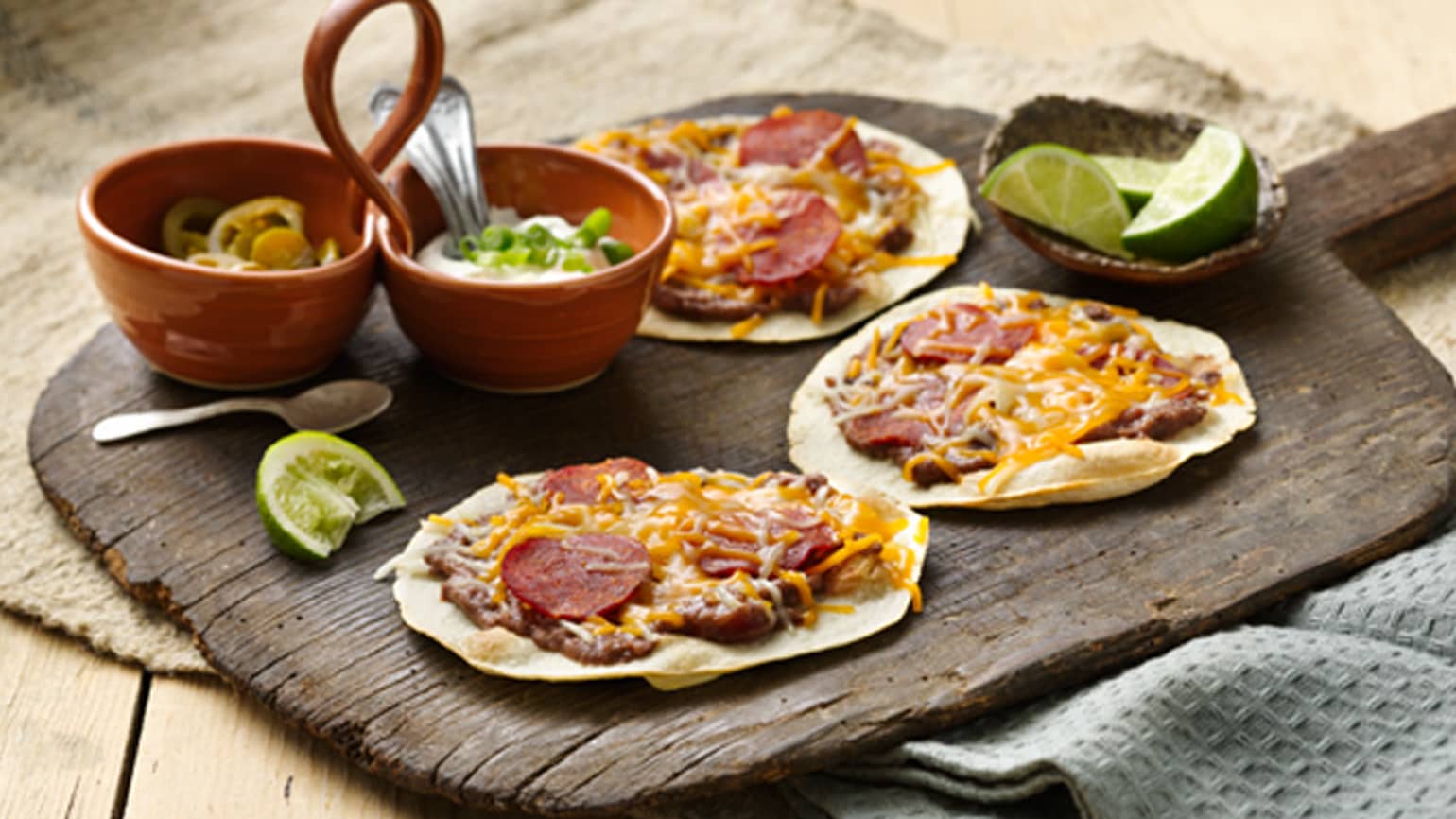 Mexican Pepperoni Pizzas